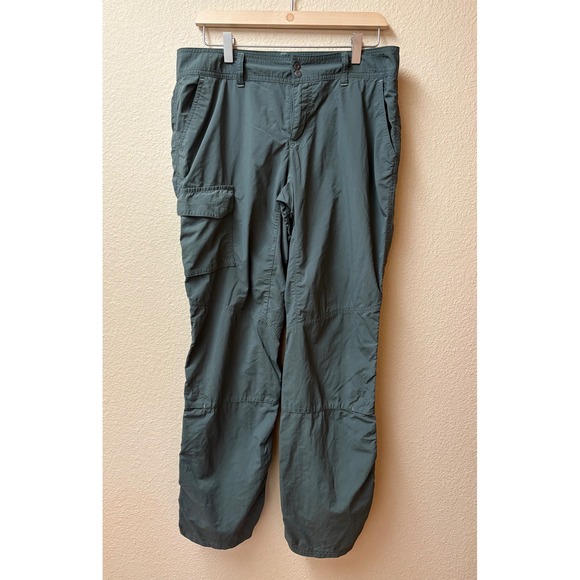 Columbia Pants - Columbia Omni-Shade Hiking Cargo Pants Womens 10 Regular Green Nylon Outdoor